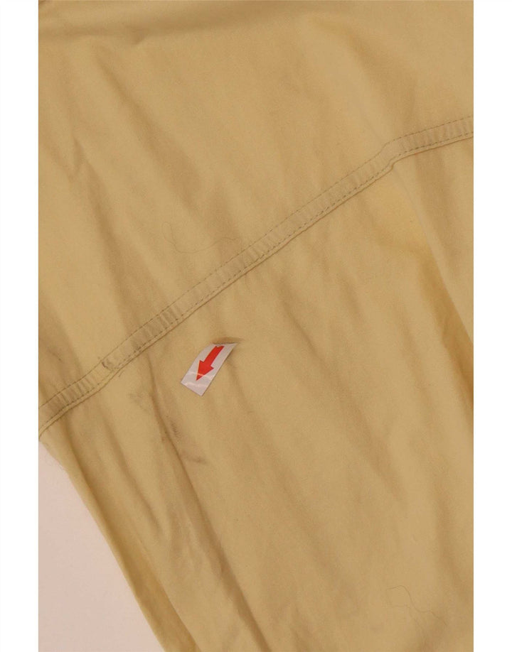 Camisa pulôver masculina de manga curta Malagrida algodão amarelo médio