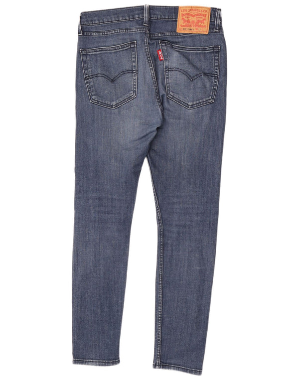 Levi's Masculino 519 Hi-Ball Skinny Jeans W32 L30 Azul Algodão