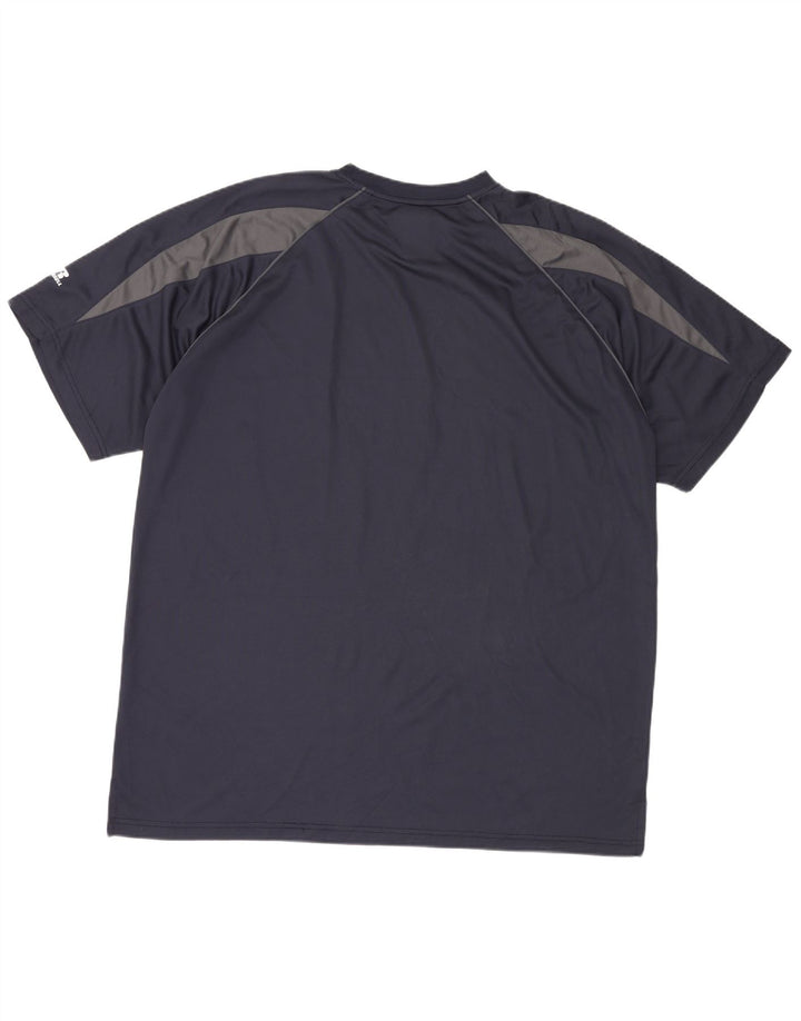 Camiseta alta masculina RUSSELL ATLÉTICA Top 2XL Azul marinho Colourblock Poliéster