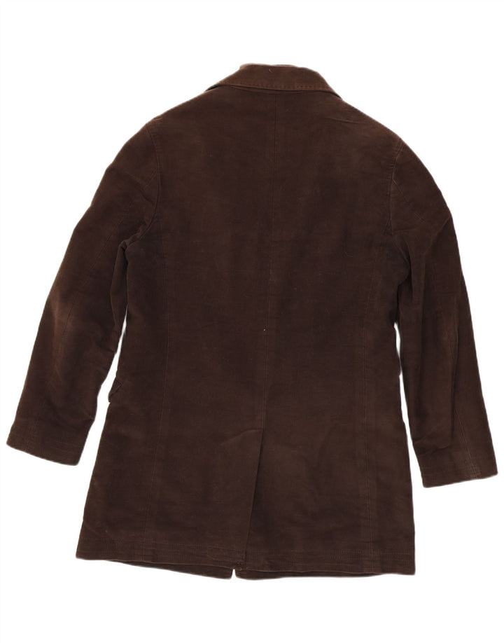 Jaqueta blazer masculina Massimo Dutti com 3 botões EU 48 algodão marrom médio