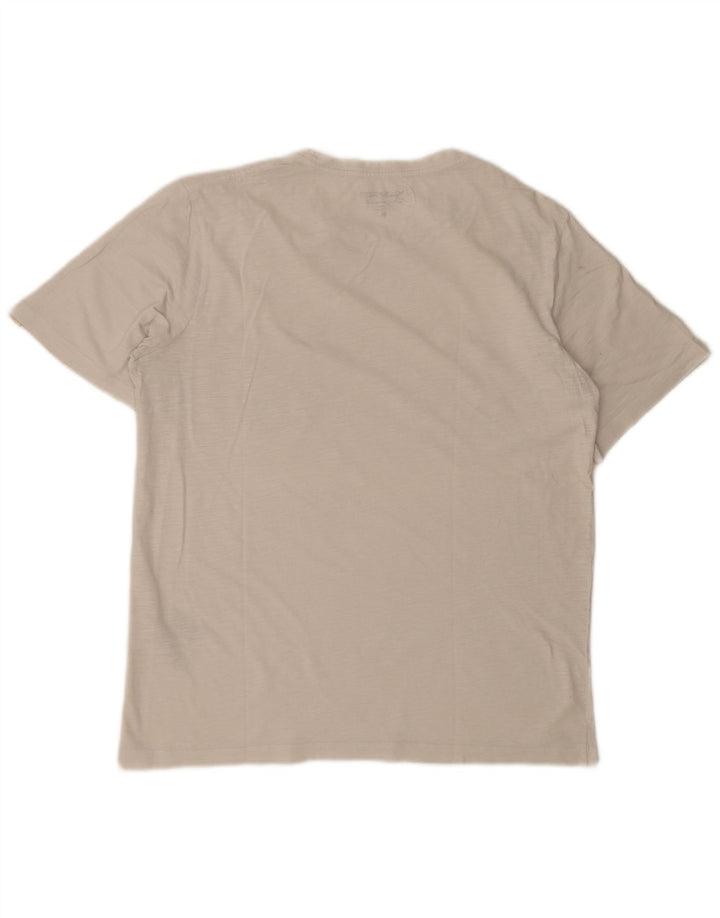 Camiseta masculina JACK & JONES de algodão floral branco médio