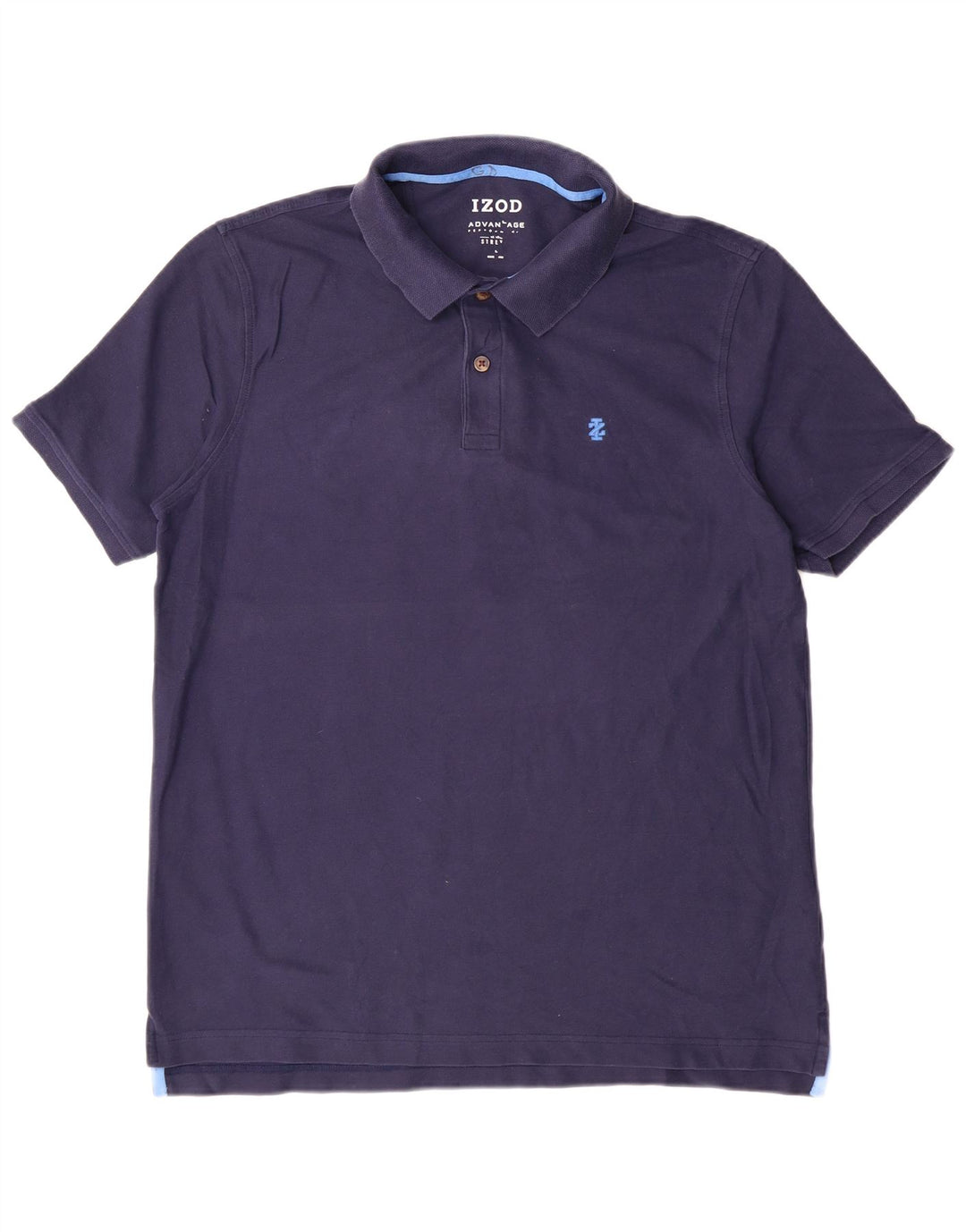 Camisa polo masculina Izod grande algodão azul marinho