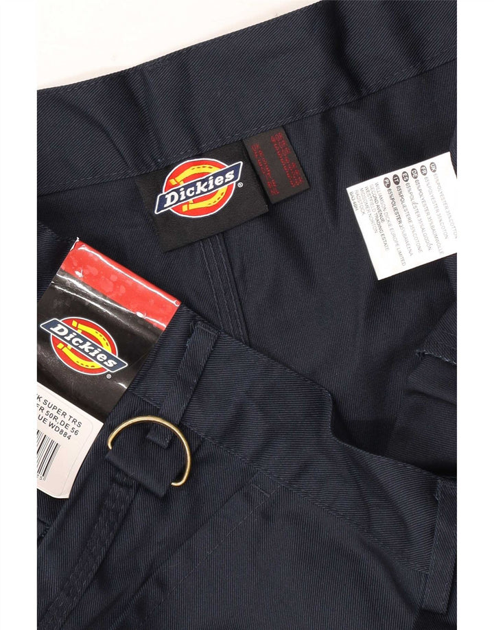 Calças cargo retas masculinas Dickies W40 L31 poliéster azul marinho