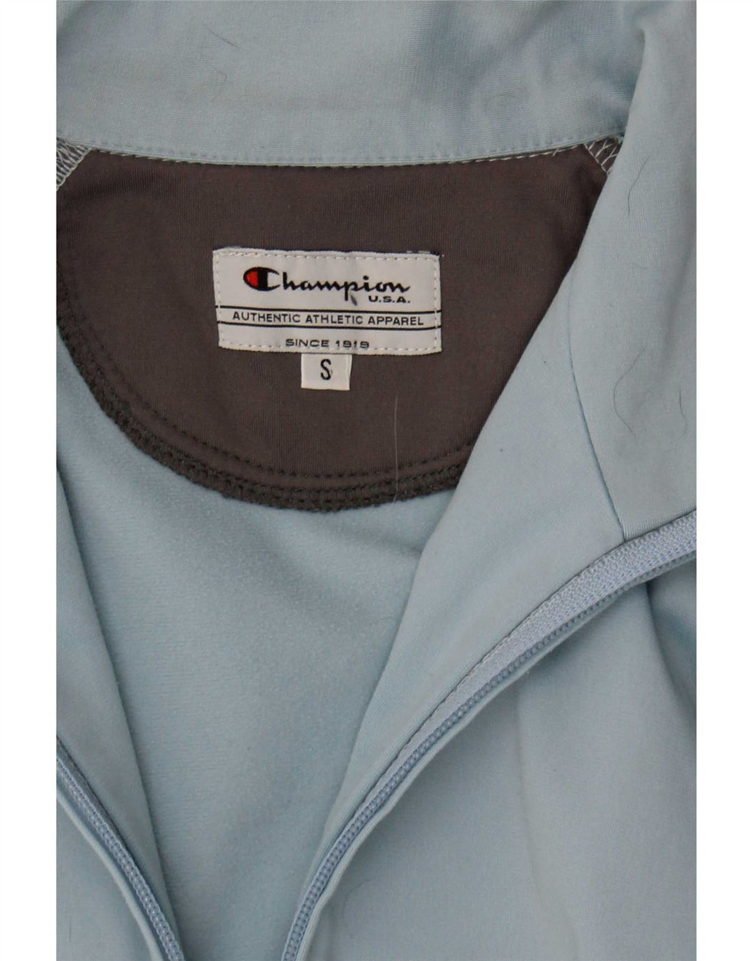 Champion Womens Tracksuit Top Jacket UK 10 Pequeno Azul