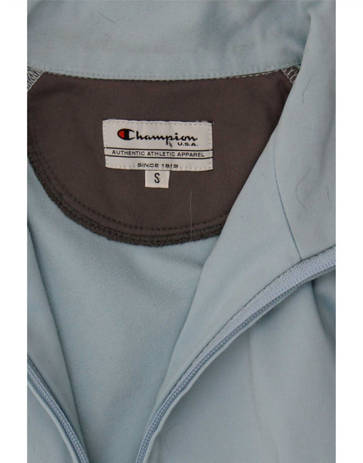 Champion Womens Tracksuit Top Jacket UK 10 Pequeno Azul
