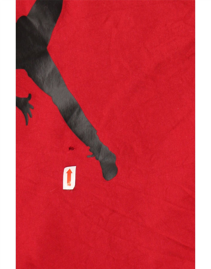 JORDAN Camiseta masculina gráfica Top médio algodão vermelho