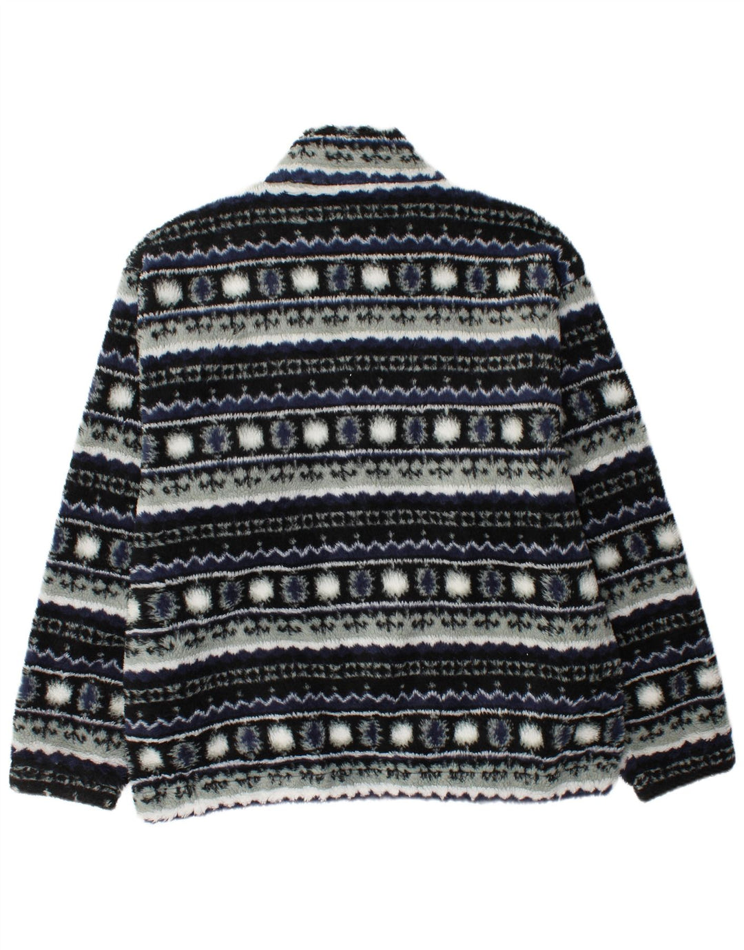 Jaqueta de lã masculina VINTAGE UK 40 grande azul marinho Fair Isle
