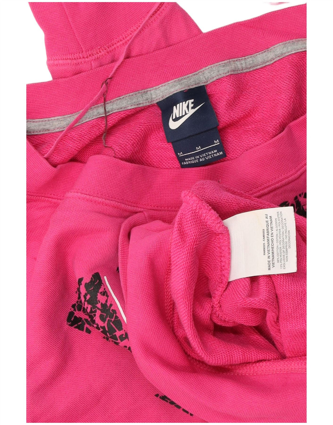 Moletom gráfico feminino Nike Jumper UK 14 médio rosa algodão