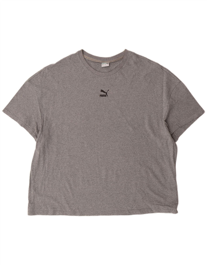 Camiseta masculina Puma Graphic 2XL algodão cinza
