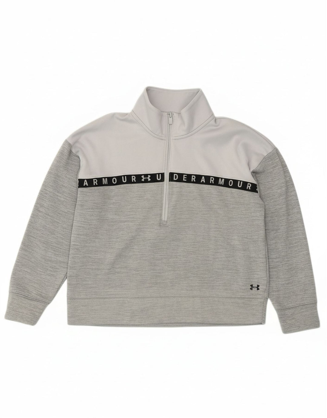UNDER ARMOUR Suéter gráfico feminino com capuz UK 14 cinza médio
