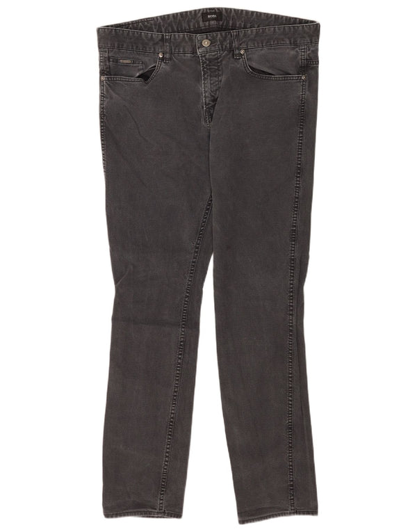 Hugo Boss Masculino Jeans Slim W36 L32 Algodão Cinza