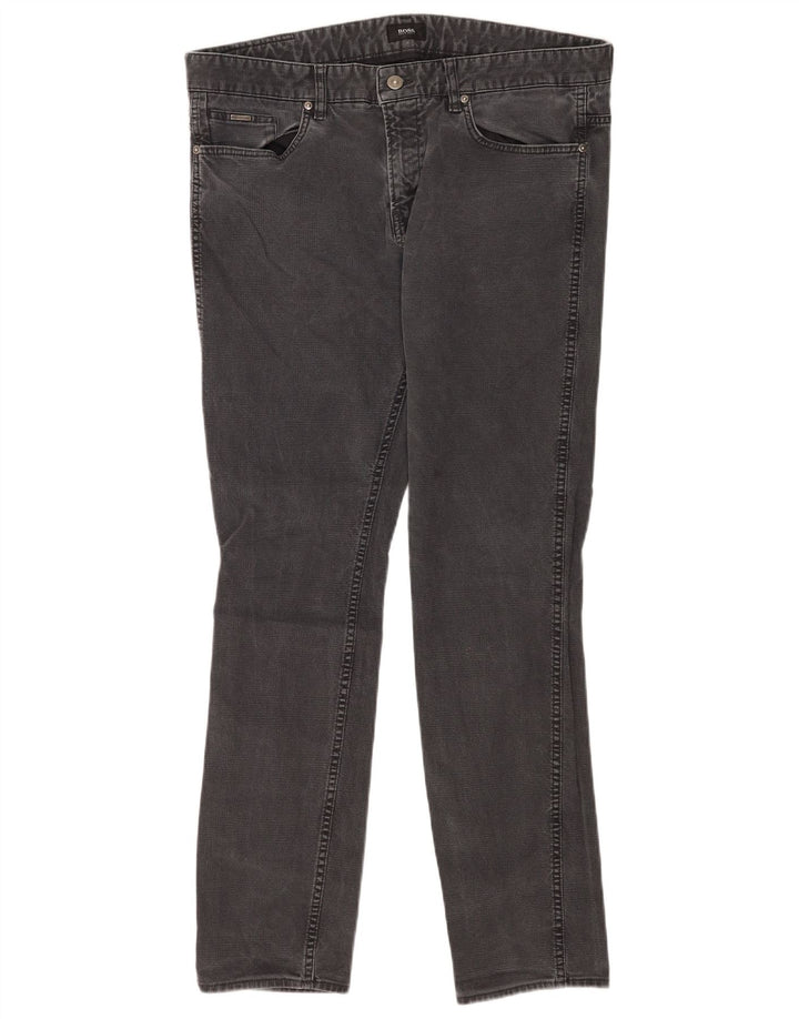 Hugo Boss Masculino Jeans Slim W36 L32 Algodão Cinza