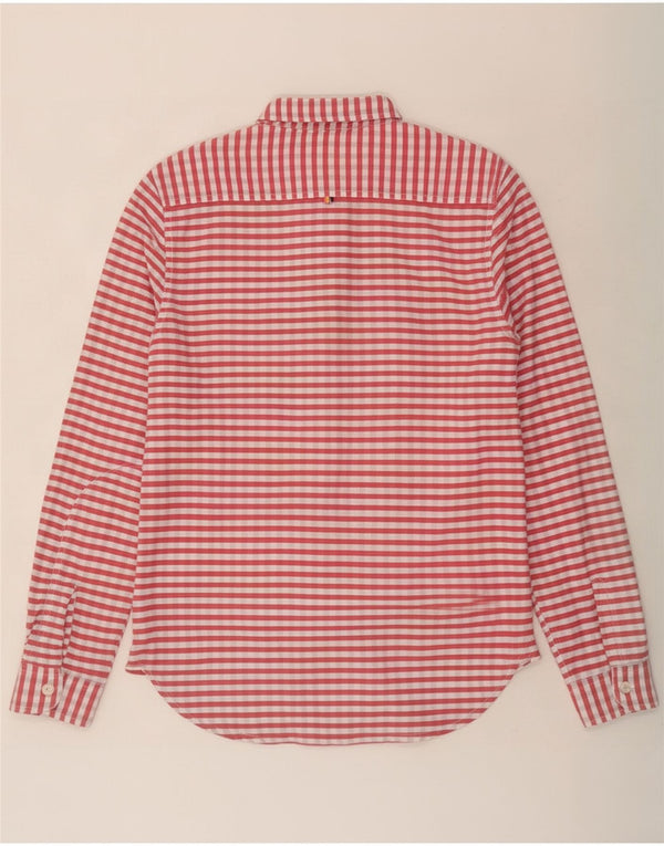 Camisa de flanela masculina Superdry Médio Algodão Gingham Vermelho