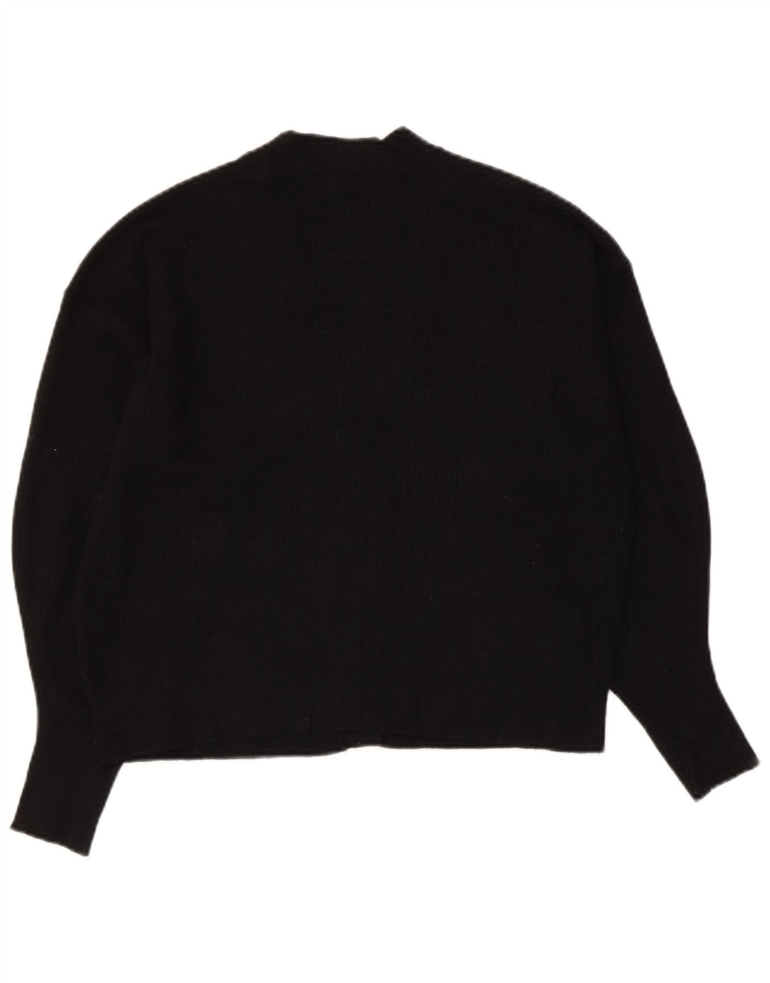 Suéter cardigã feminino ZARA Reino Unido 14 médio preto viscose