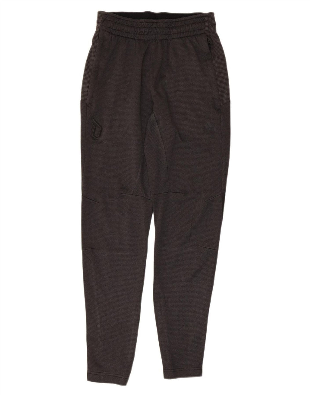 Calça de treino masculina ADIDAS pequena cinza colorblock poliéster