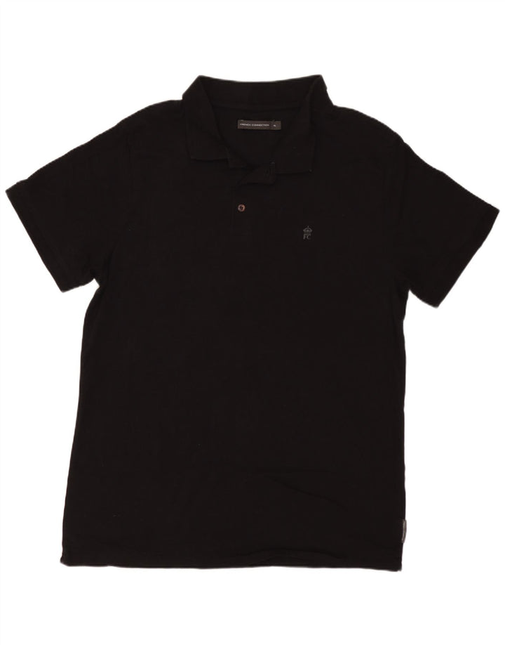 Camisa polo masculina FRENCH CONNECTION XL algodão preto
