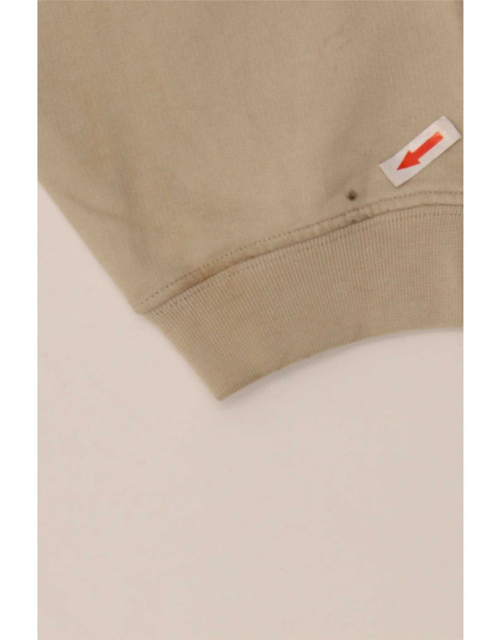 Reebok Mens Moletom Jumper Grande Algodão Bege