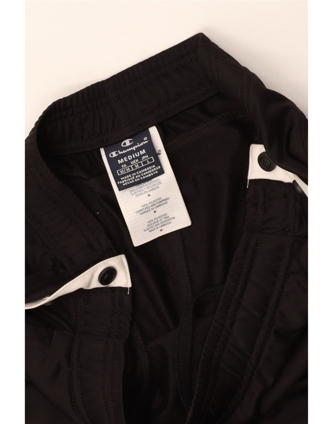 Calça de treino feminina CHAMPION UK 12 Medium Black Colourblock