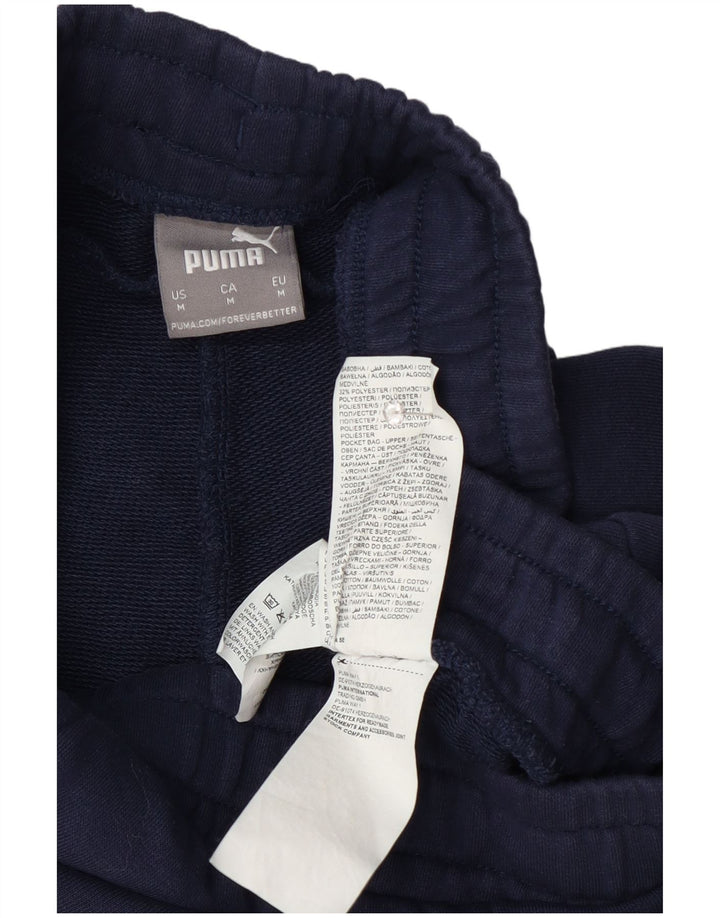 Shorts esportivos masculinos Puma Graphic médio azul marinho algodão