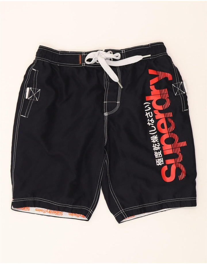 Calções de banho Superdry Mens Graphic XL azul marinho poliéster