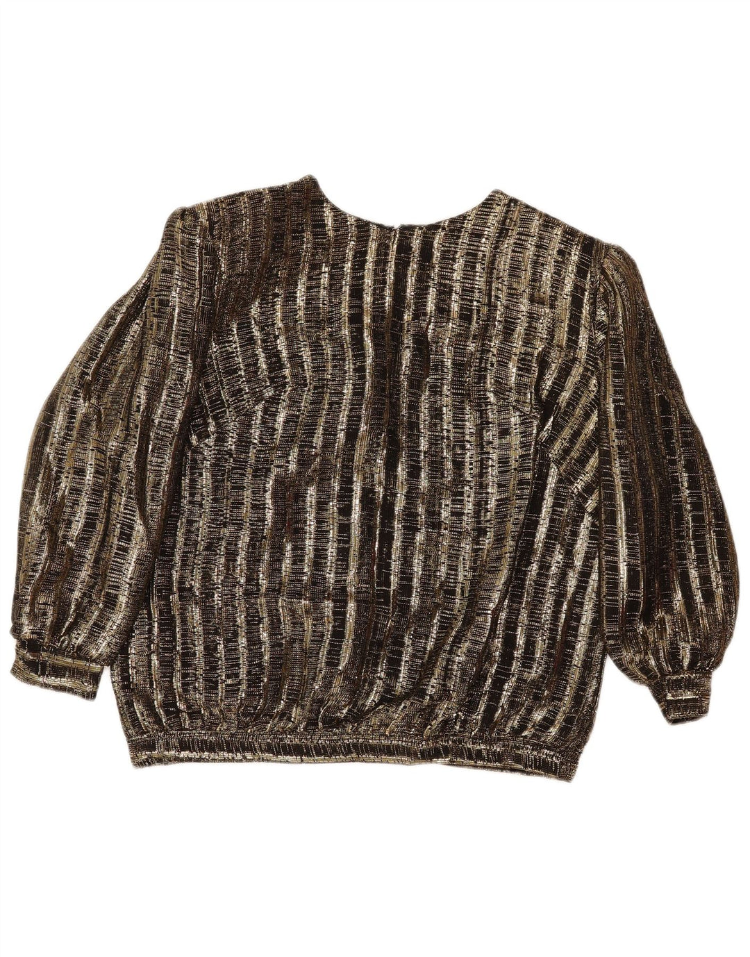 Conjunto de saia feminina vintage de 2 peças UK 14 médio W29 listrado marrom