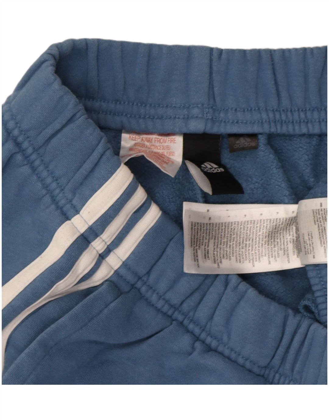 Adidas Mens Treino Calças Joggers Pequeno Azul Algodão