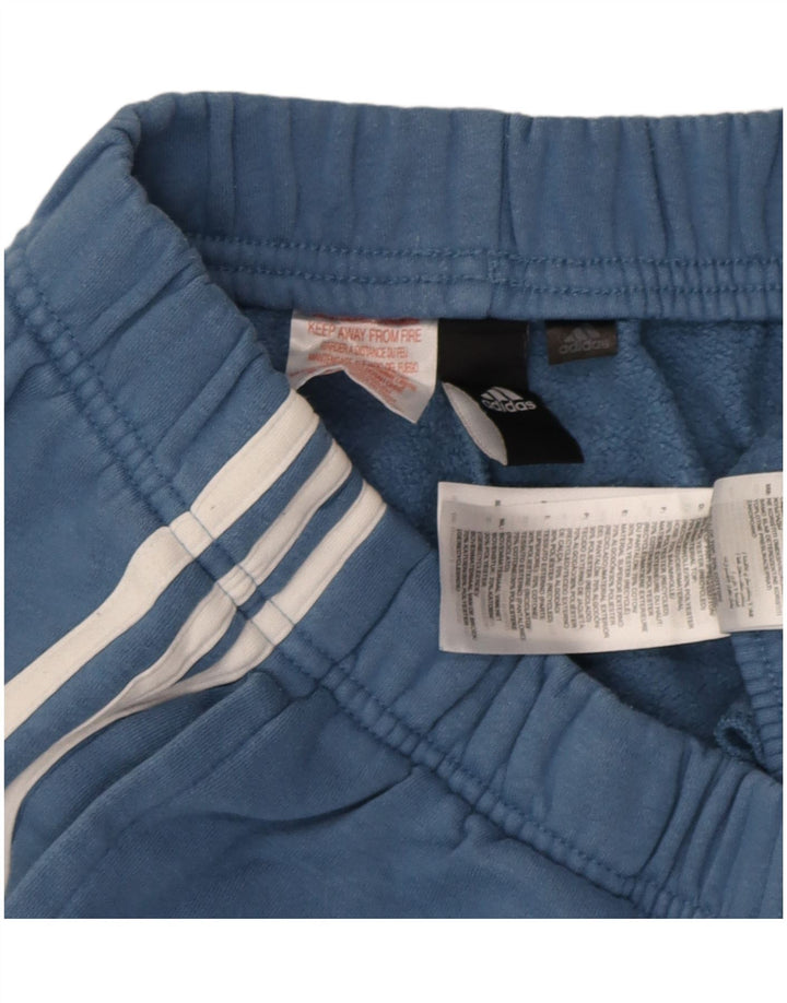 Adidas Mens Treino Calças Joggers Pequeno Azul Algodão
