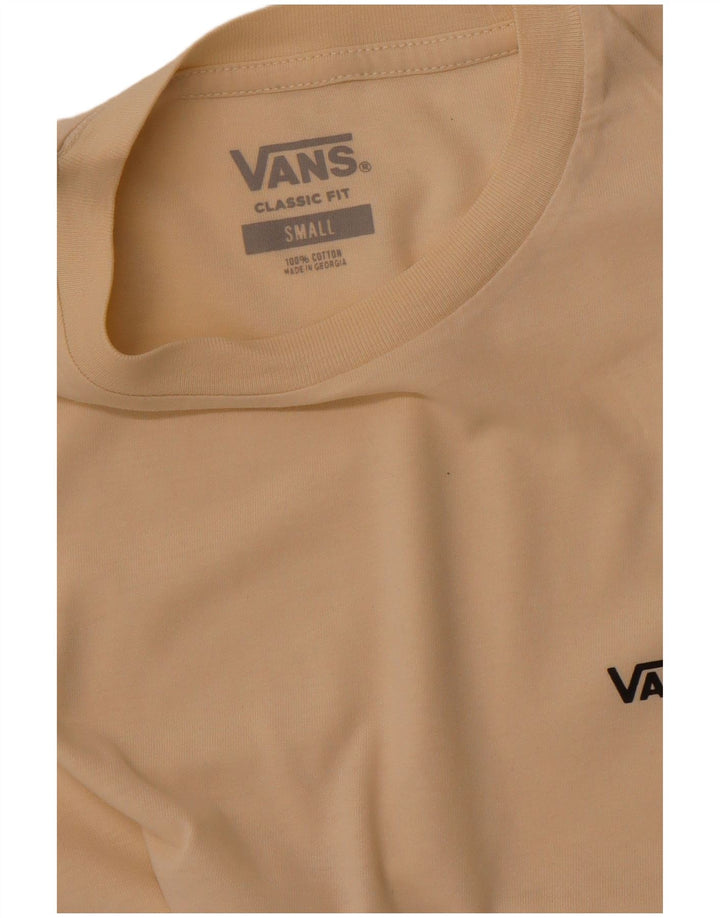 Camiseta VANS Masculina Classic Fit Top Pequeno Algodão Bege