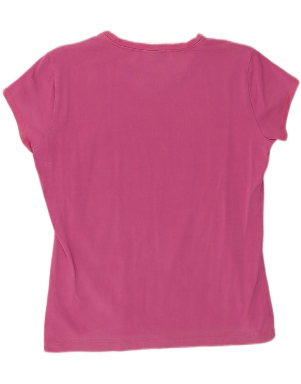 Camiseta feminina ASICS UK 18 XL algodão rosa