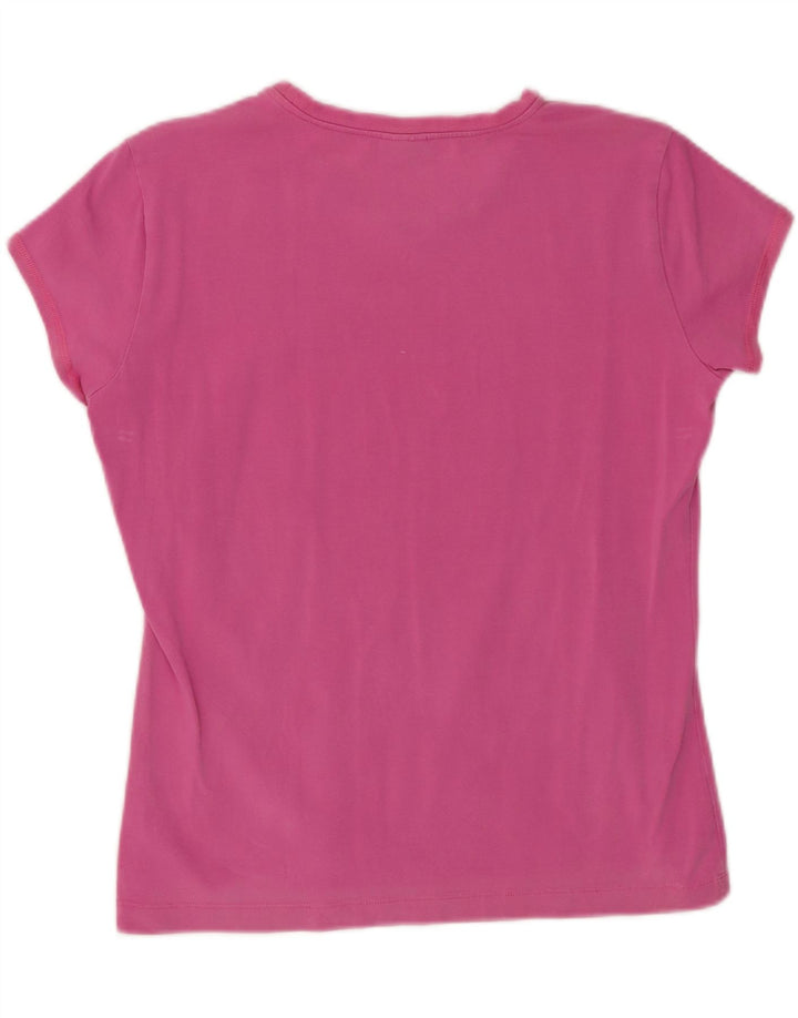 Camiseta feminina ASICS UK 18 XL algodão rosa