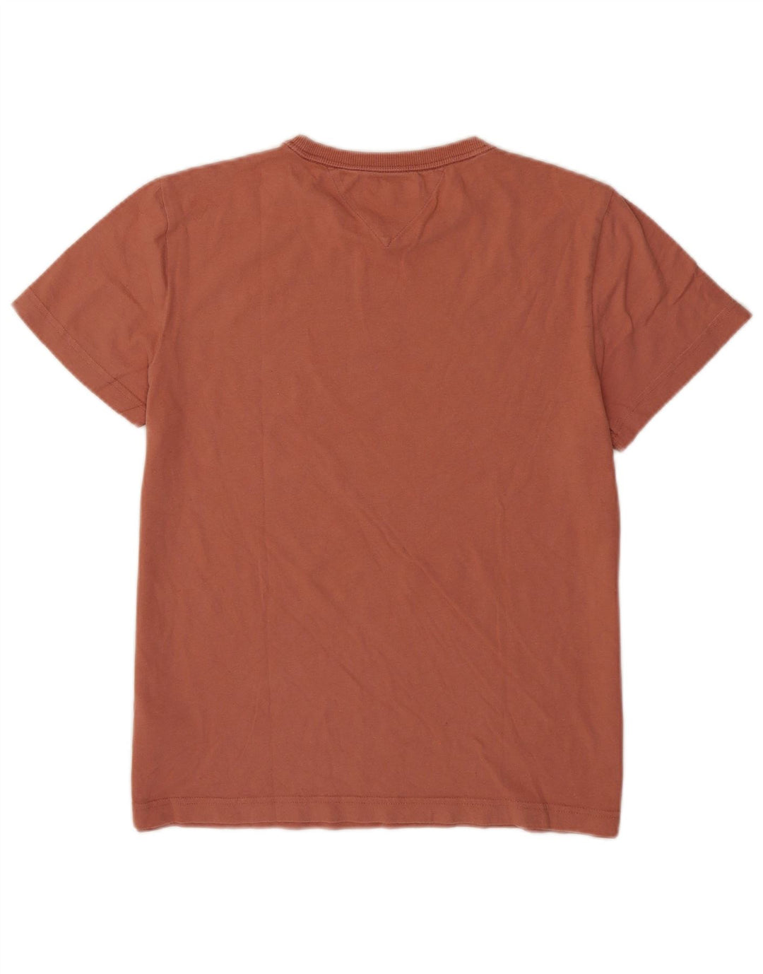 Tommy Hilfiger Camiseta masculina de algodão marrom médio