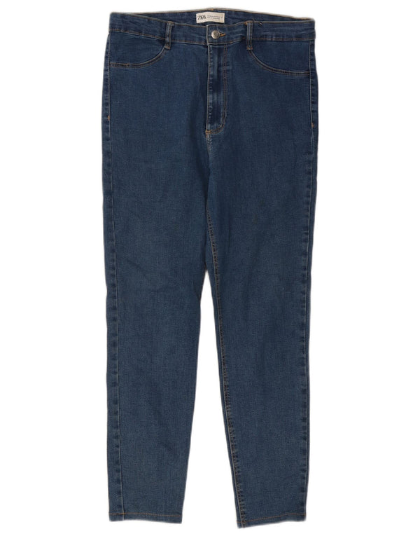 Zara Jeans Slim Feminino EU 44 XL W34 L25 Azul