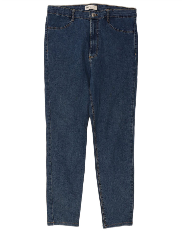 Zara Jeans Slim Feminino EU 44 XL W34 L25 Azul