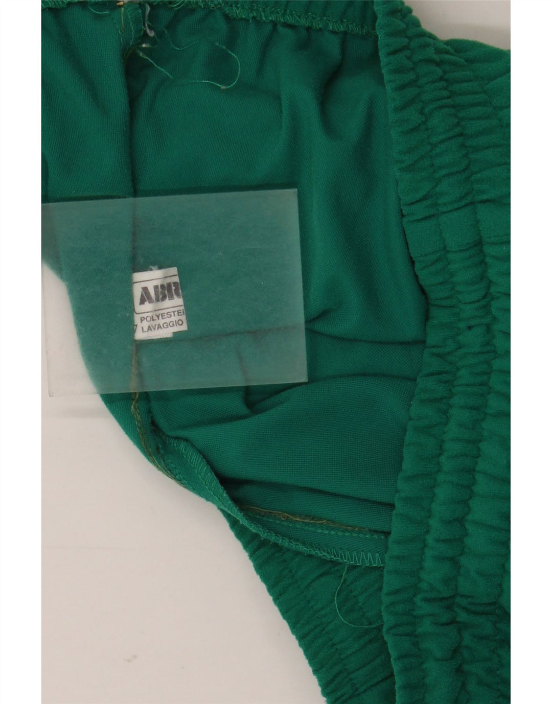 Fato de treino feminino vintage UK 14 poliéster colorblock verde médio