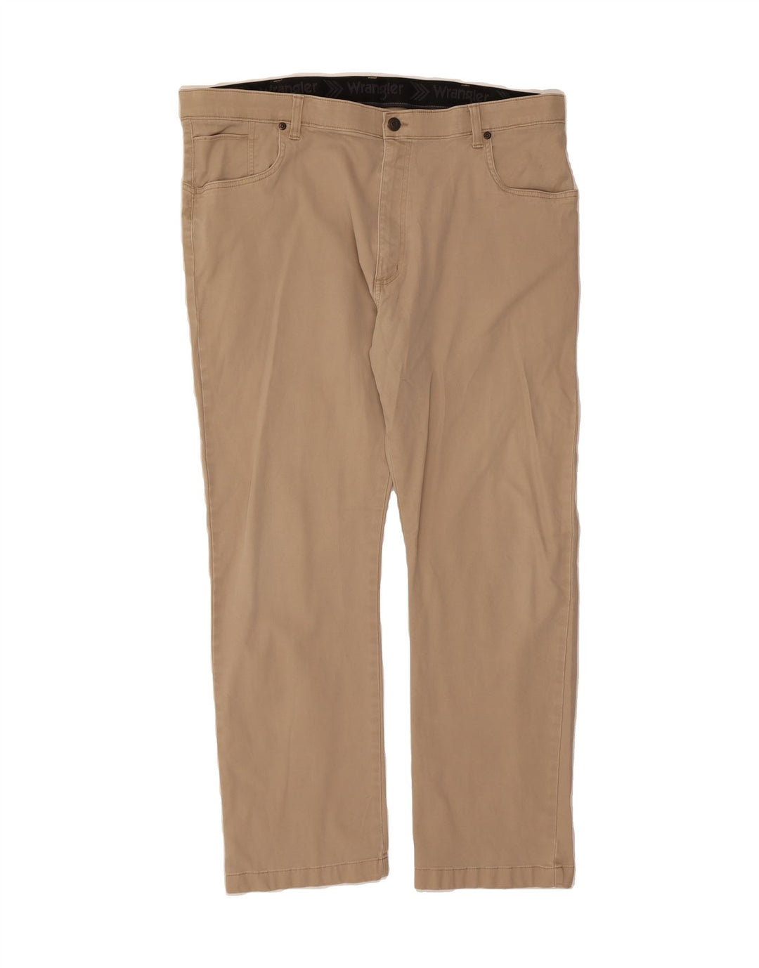 WRANGLER Mens Straight Casual Trousers W36 L28 Brown Vintage Wrangler and Second-Hand Wrangler from Messina Hembry 