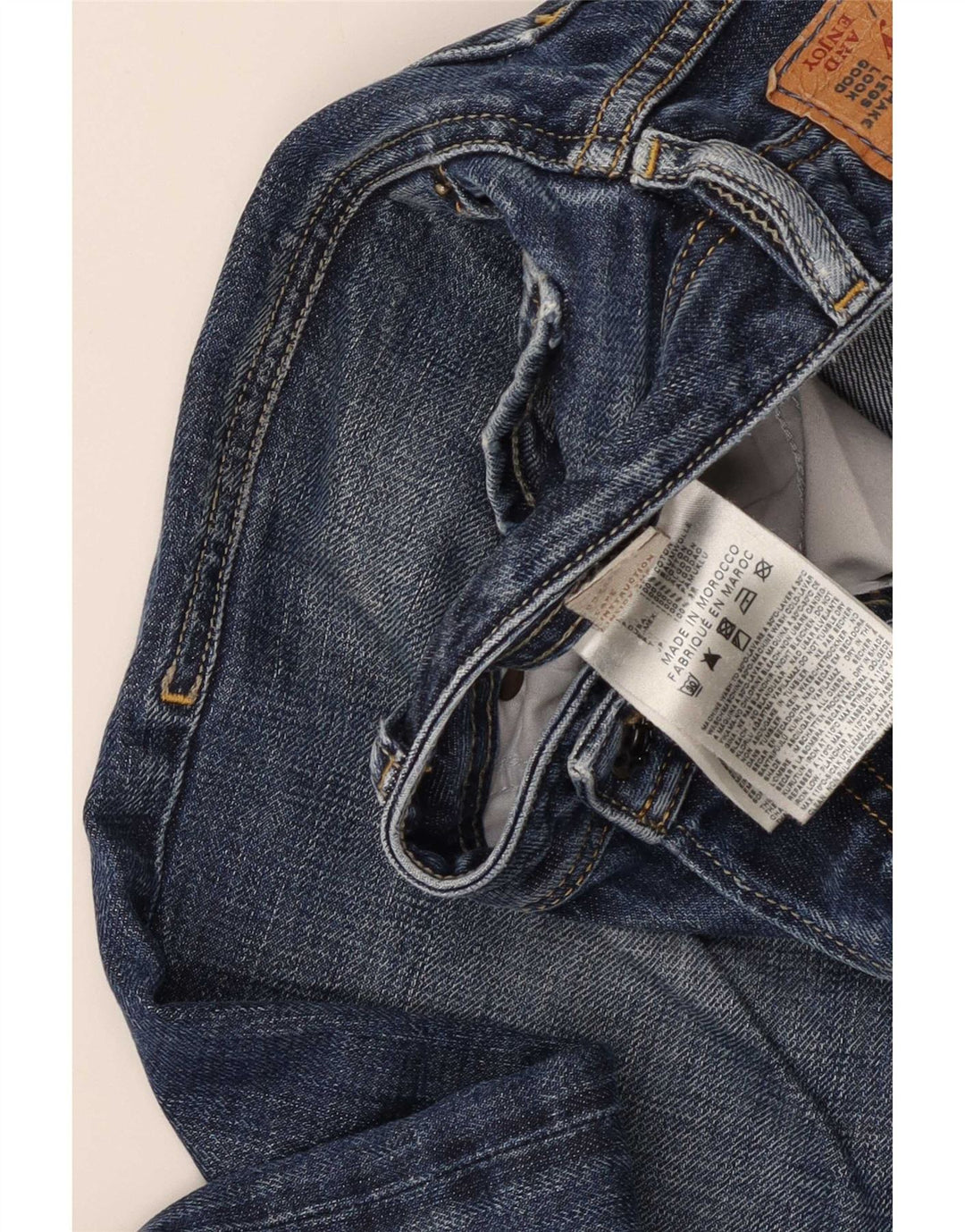 Diesel Mens Bootcut Jeans W32 L31 Algodão Azul