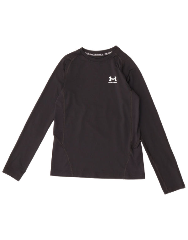Under Armour Girls Heat Gear Top manga comprida 9-10 anos médio preto