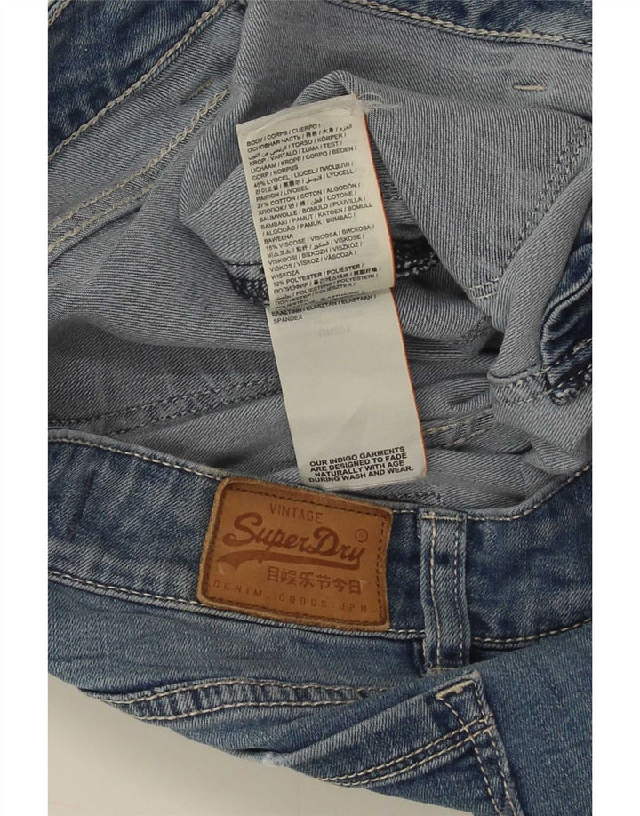 Calça jeans feminina Superdry Zadie Flared W26 L30 Azul Lyocell