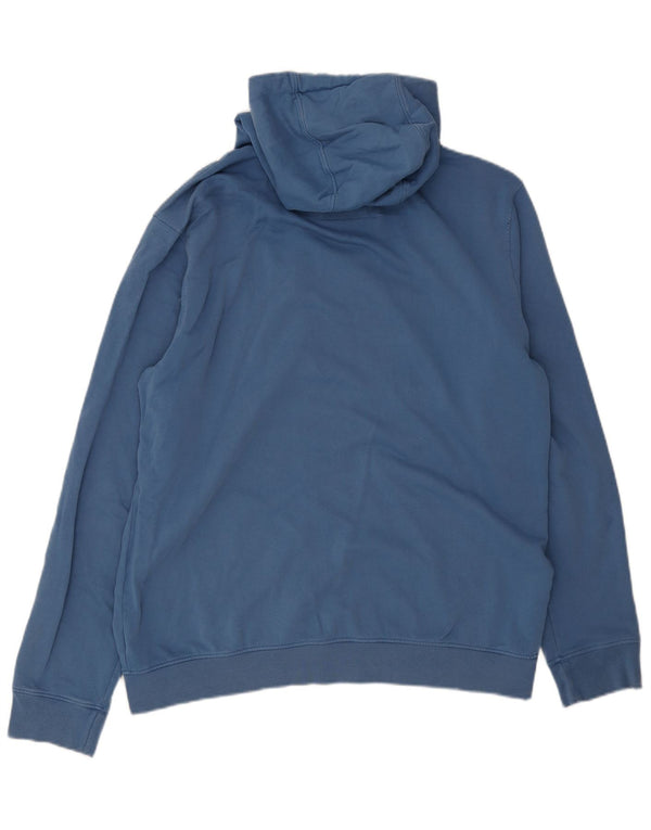 Suéter masculino com capuz e zíper Crew Clothing XL algodão azul