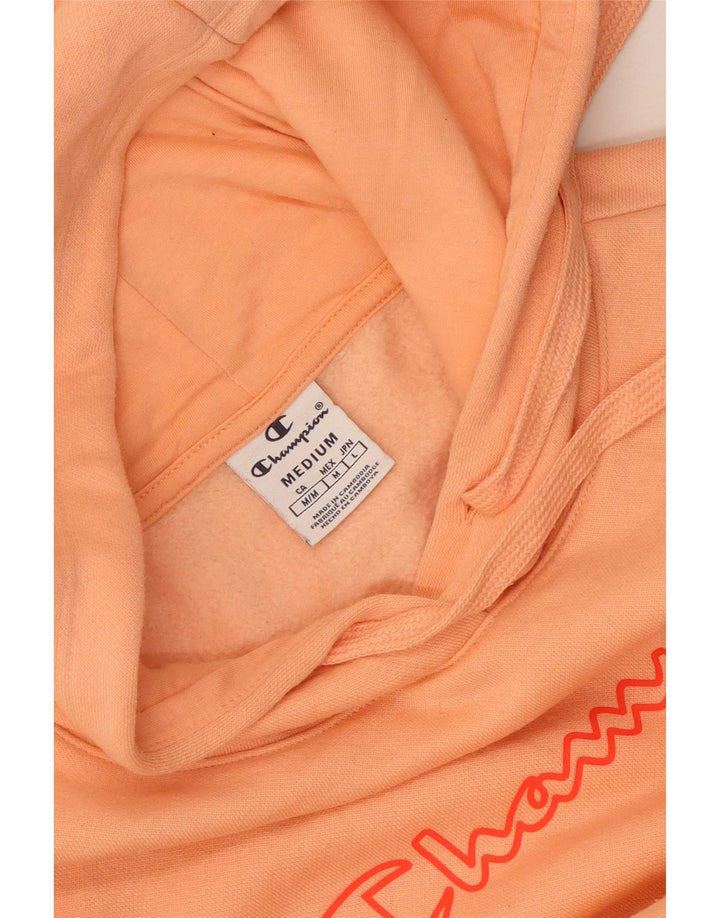 Jumper feminino com capuz gráfico grande Champion UK 14 médio laranja
