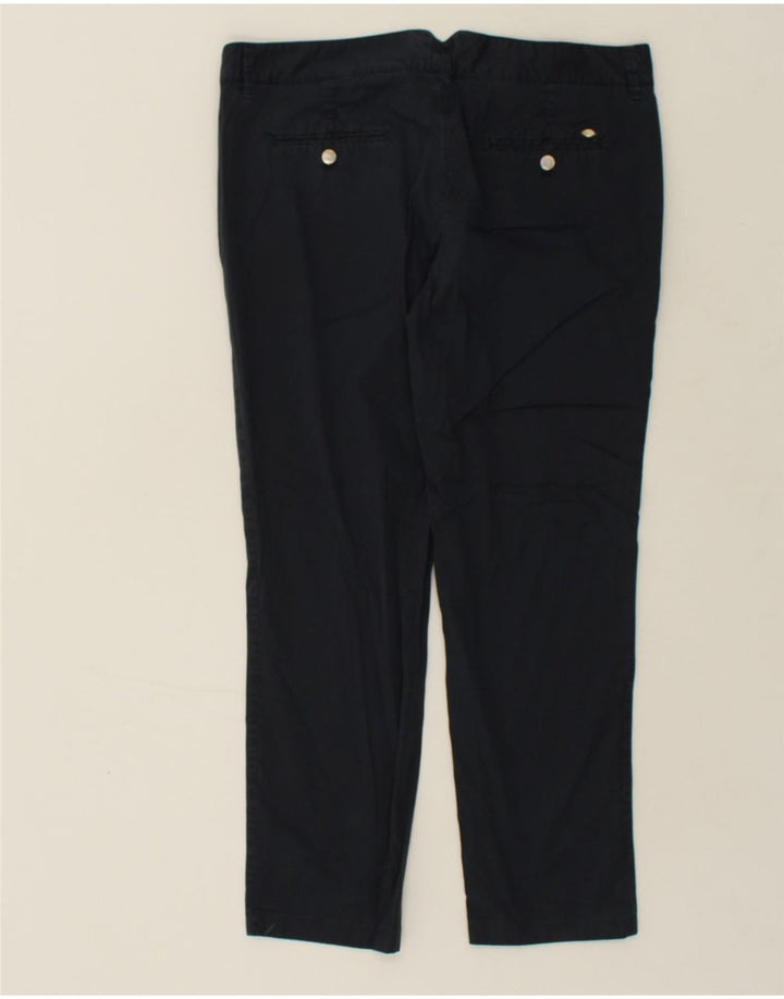 MASSIMO DUTTI Womens Straight Casual Trousers W34 L26  Navy Blue | Vintage Massimo Dutti | Thrift | Second-Hand Massimo Dutti | Used Clothing | Messina Hembry 