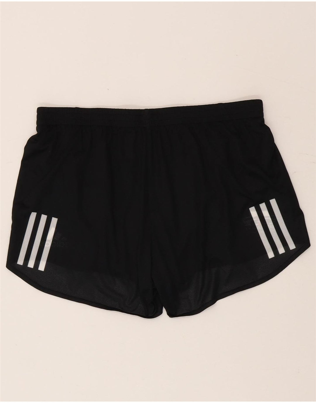 Shorts esportivos gráficos femininos Adidas UK 12/14 médio preto poliéster