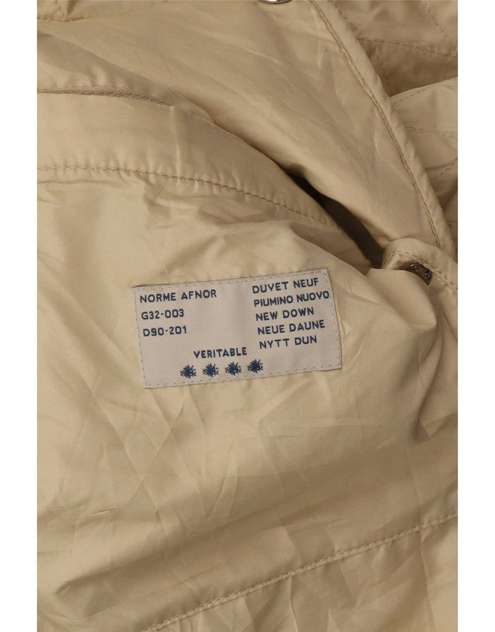 Jaqueta acolchoada feminina Moncler tamanho 4 XL bege