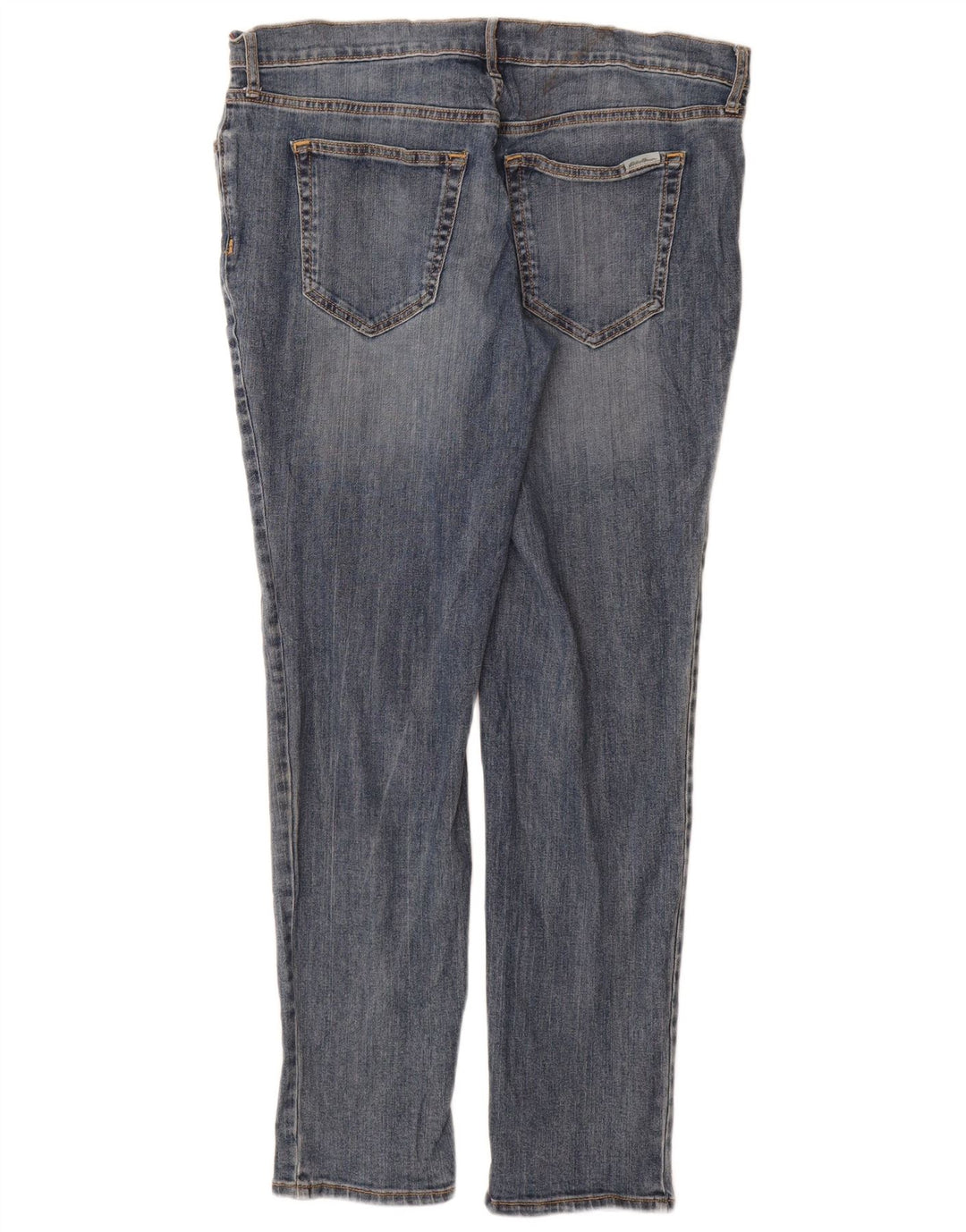 Eddie Bauer Jeans Slim Feminino US 10 Grande W32 L30 Azul Algodão