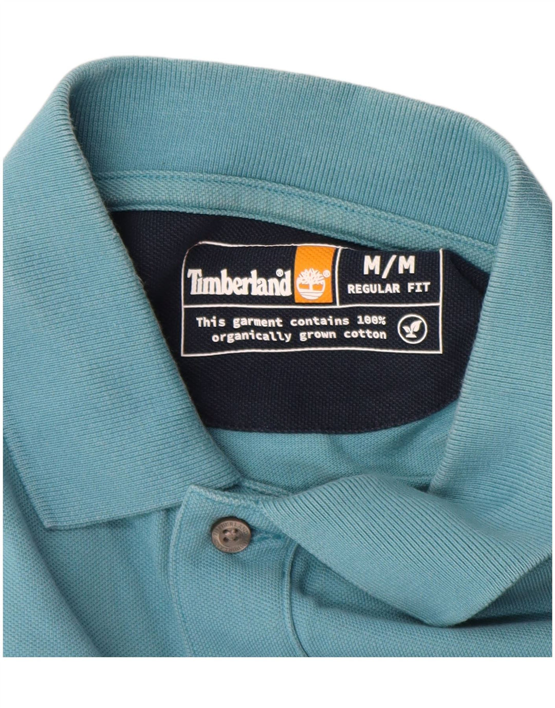 Camisa polo masculina Timberland Regular Fit médio algodão azul