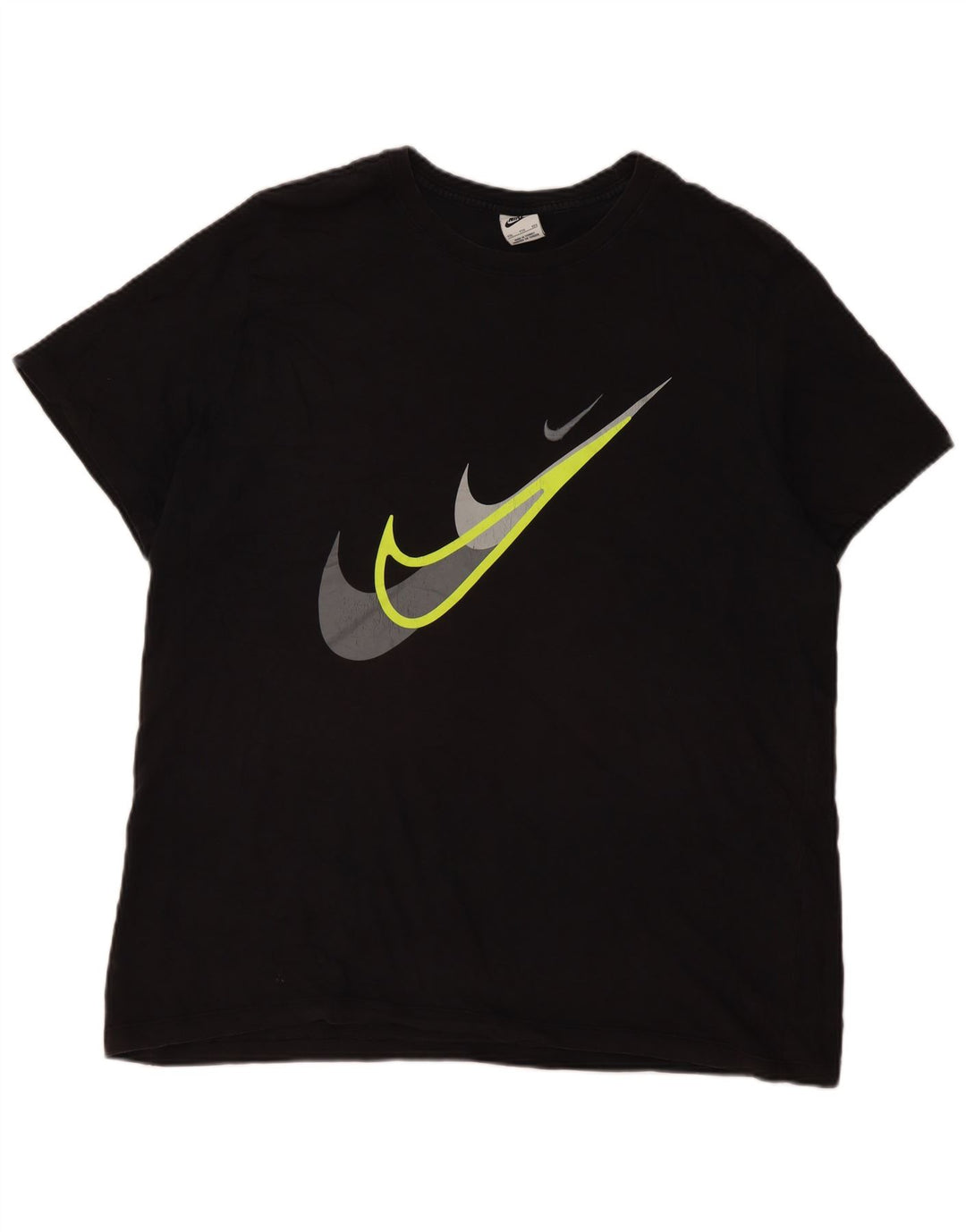 Camiseta Nike masculina gráfica Top 2XL algodão preto