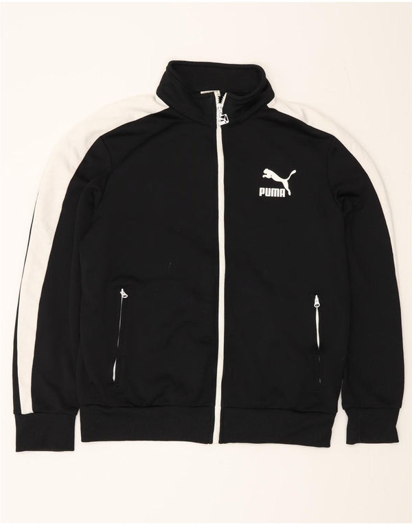 Puma Mens Tracksuit Top Jacket Médio Preto Colourblock Poliéster