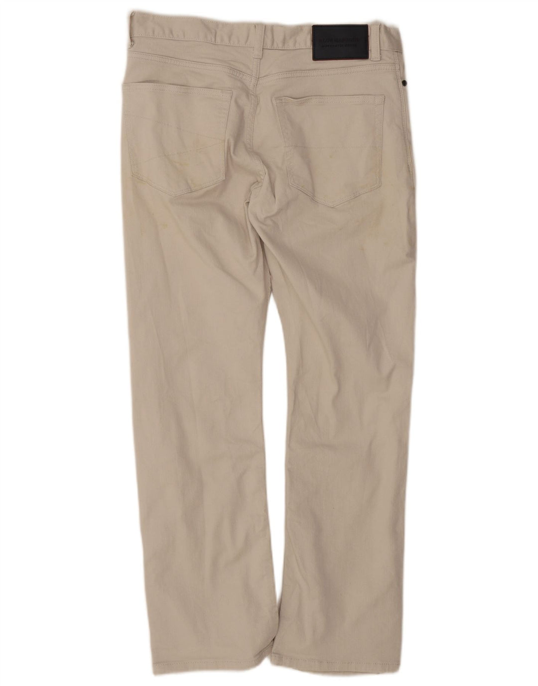 Calça casual masculina Marks & Spencer Bootcut W32 L29 algodão bege
