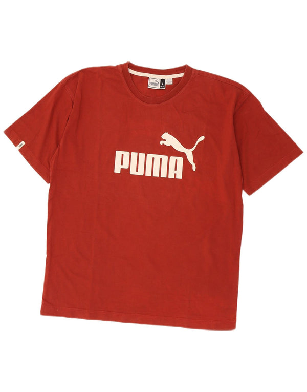 Puma Camiseta Masculina Graphic Top Grande Marrom