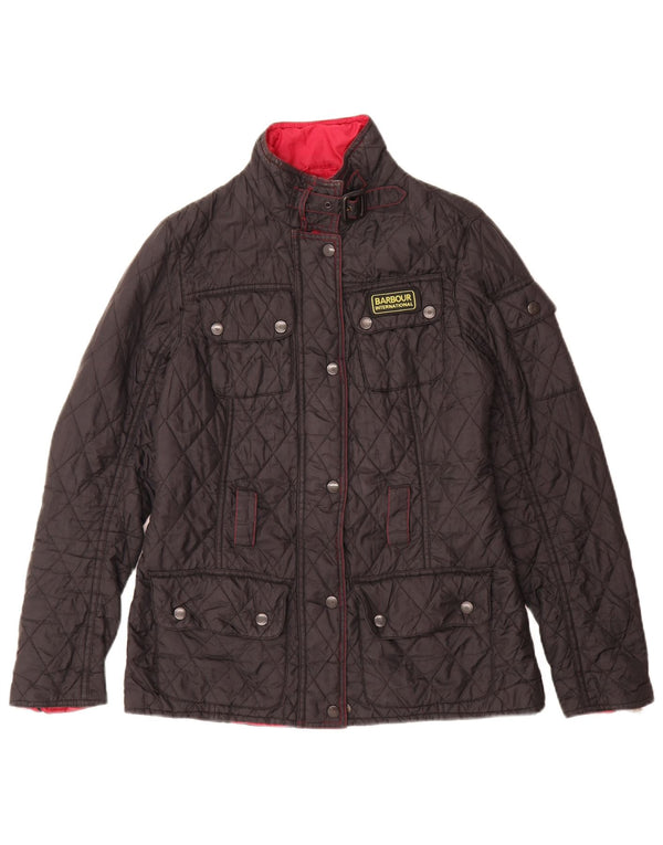 Jaqueta acolchoada feminina Barbour UK 10 pequena preta